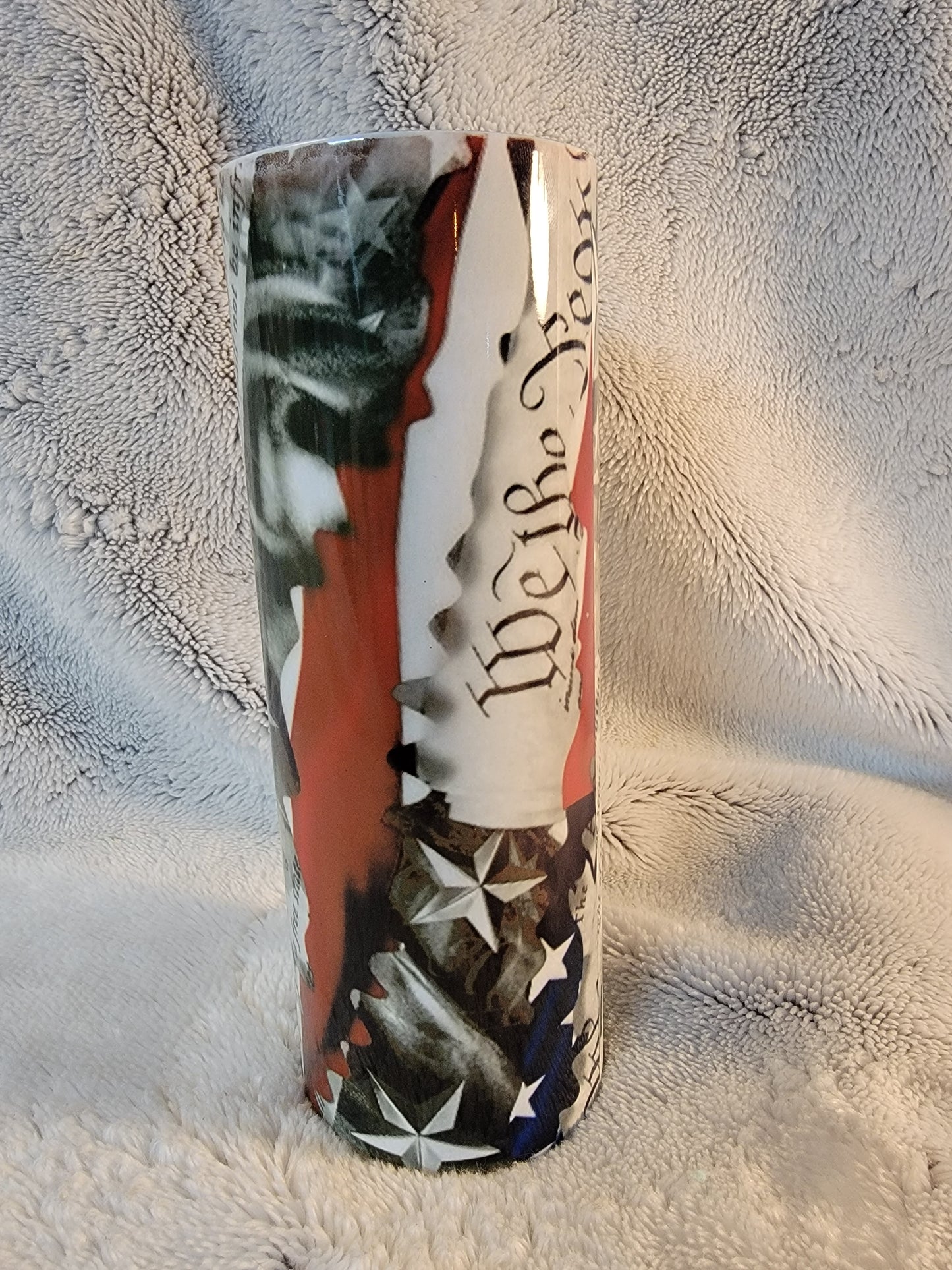 We the people 2nd amendment 20oz sublimination skinny tumbler.