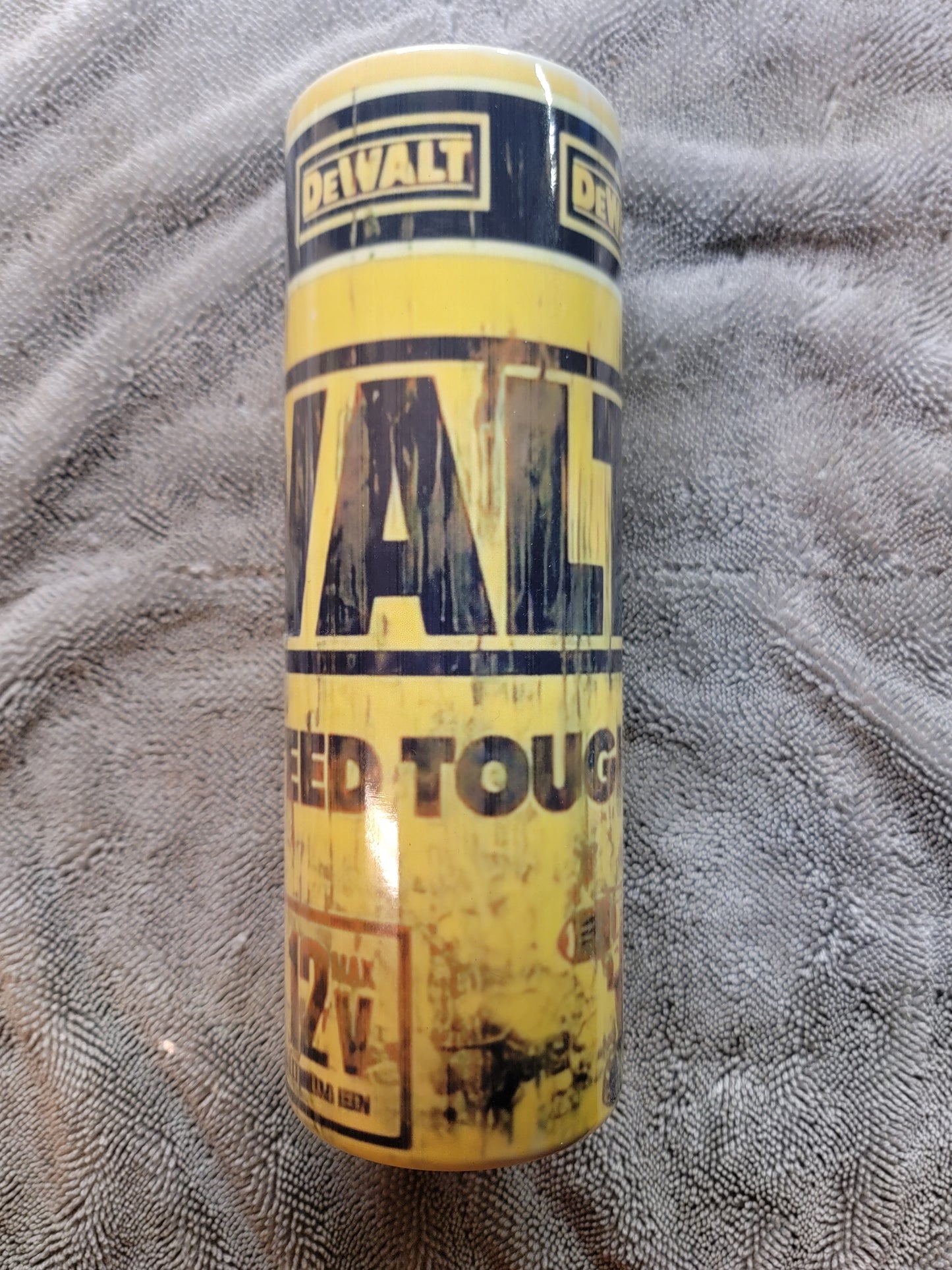 DeWalt Tools 20oz sublimination skinny tumbler Customizable Options Available.