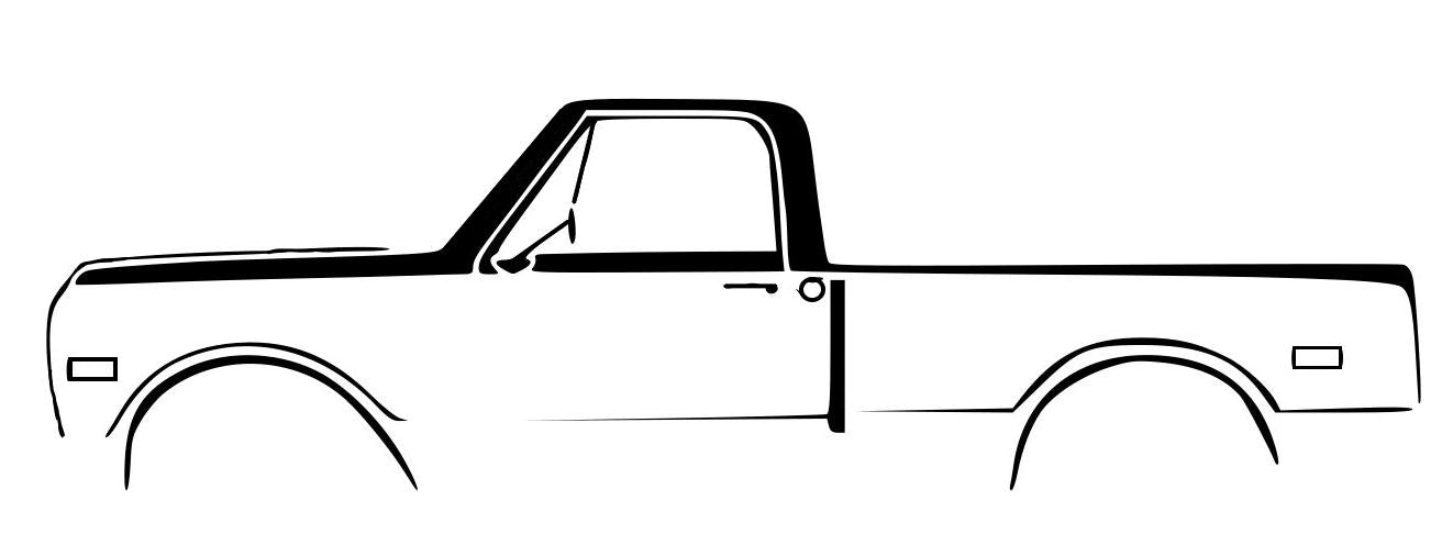 Chevy Square Body Custom Design Decal