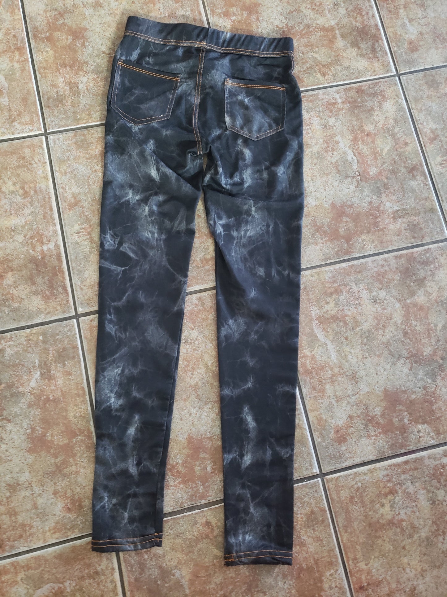 Dark Stonewash Luxuriously Soft Leggings for Women (Size-One Size)