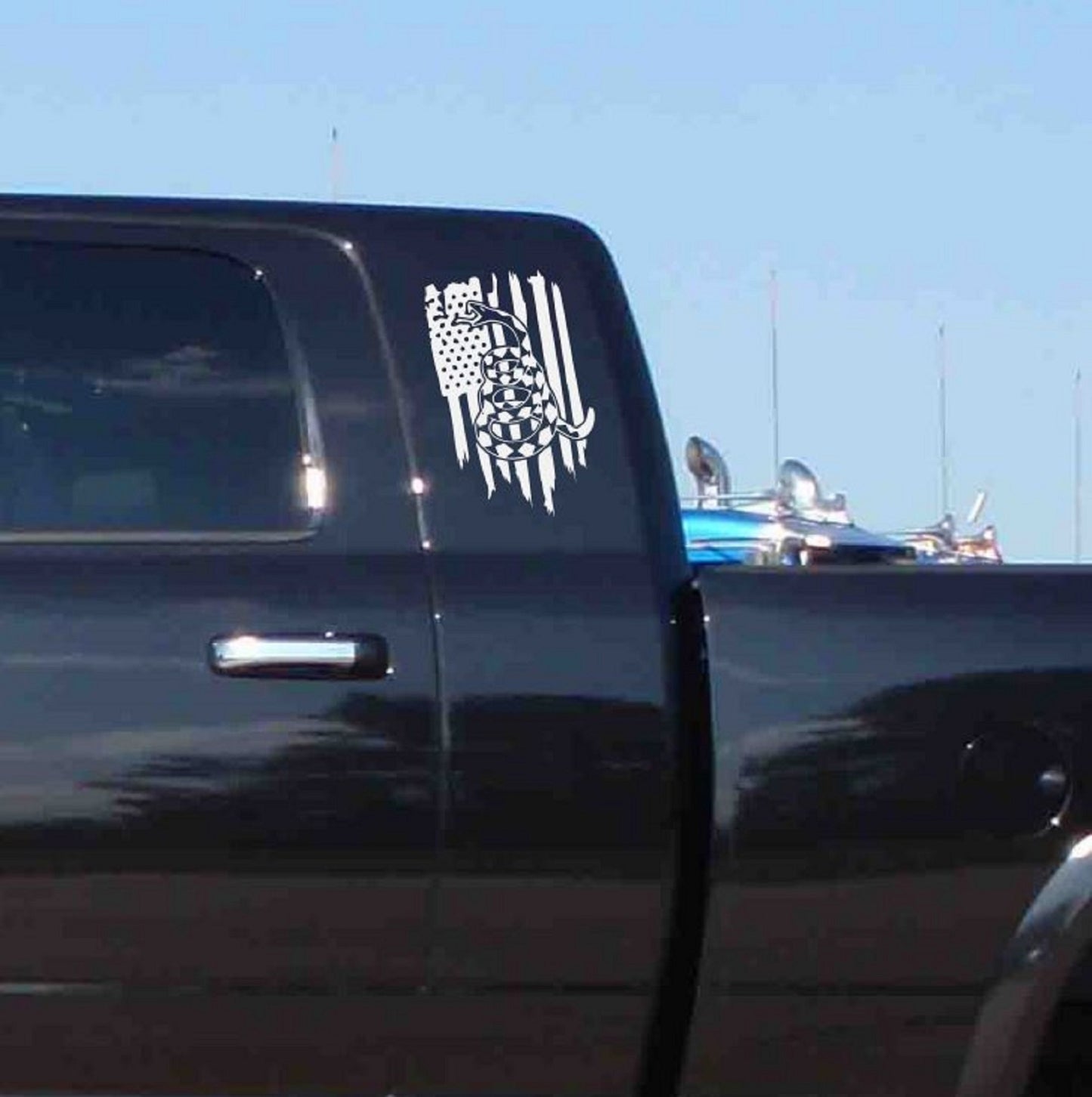 Don't Tread On Me Patriotic American Flag Vinyl Decal