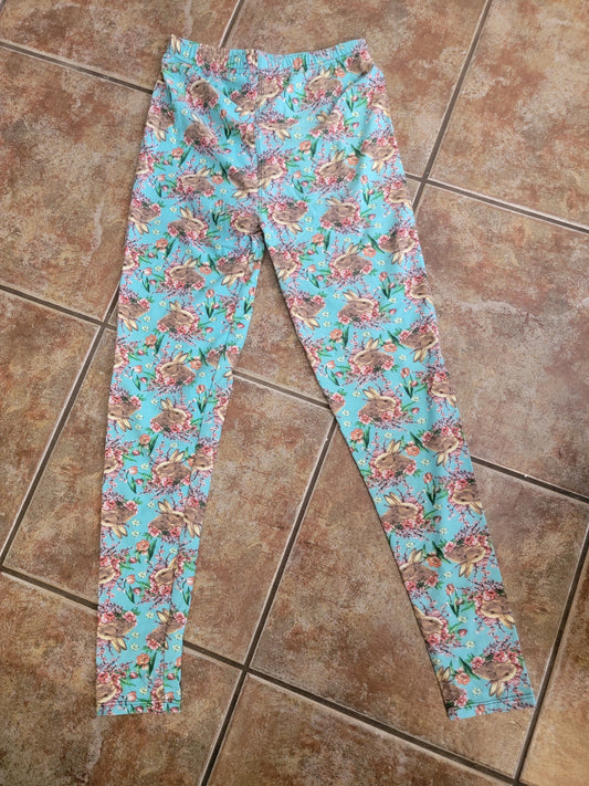 Hoppy Bunny Luxuriously Soft Leggings for Women (Size-One Size)