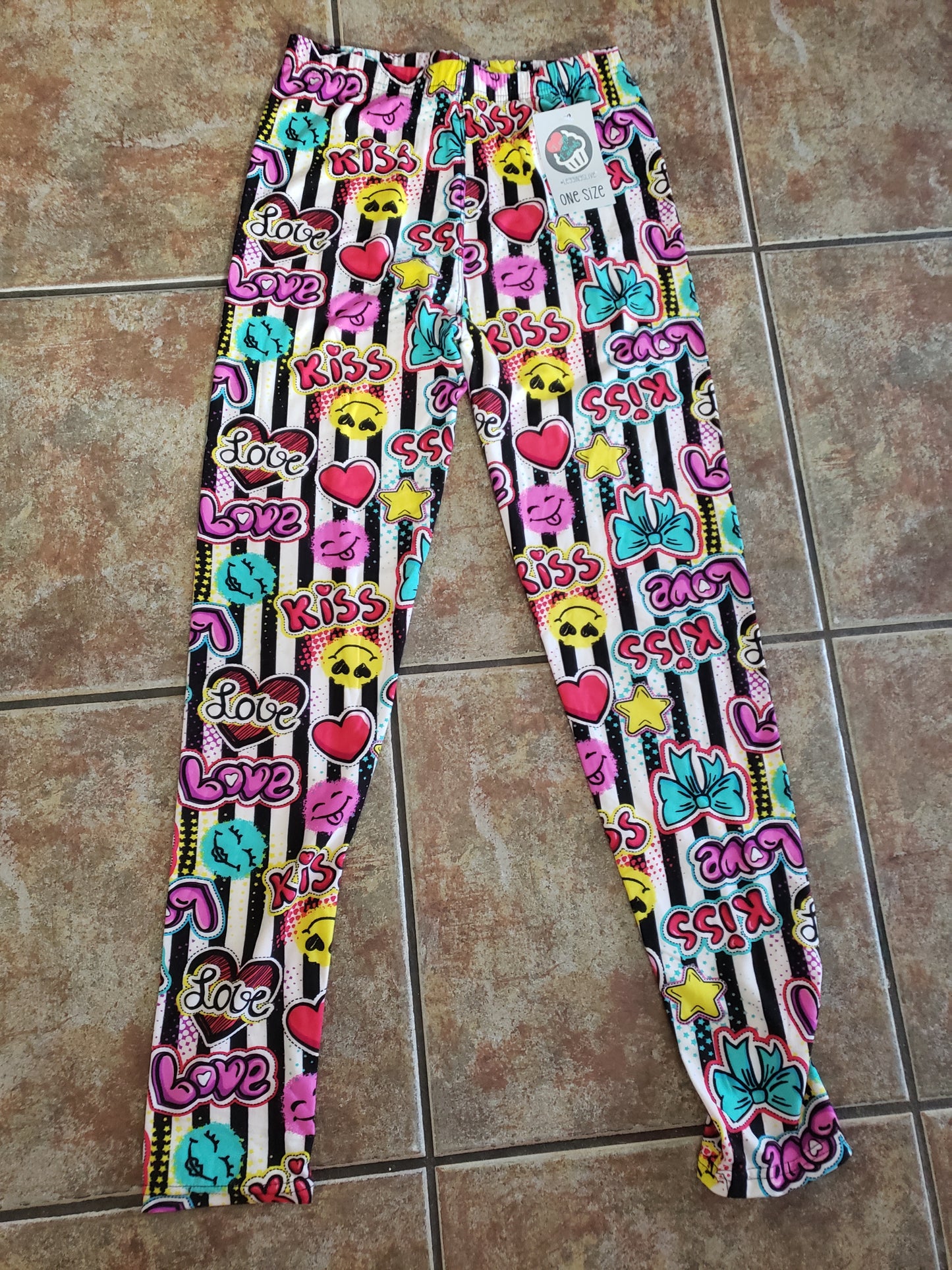 Love Hugs N Kisses Luxuriously Soft Leggings for Women (Size-One Size)