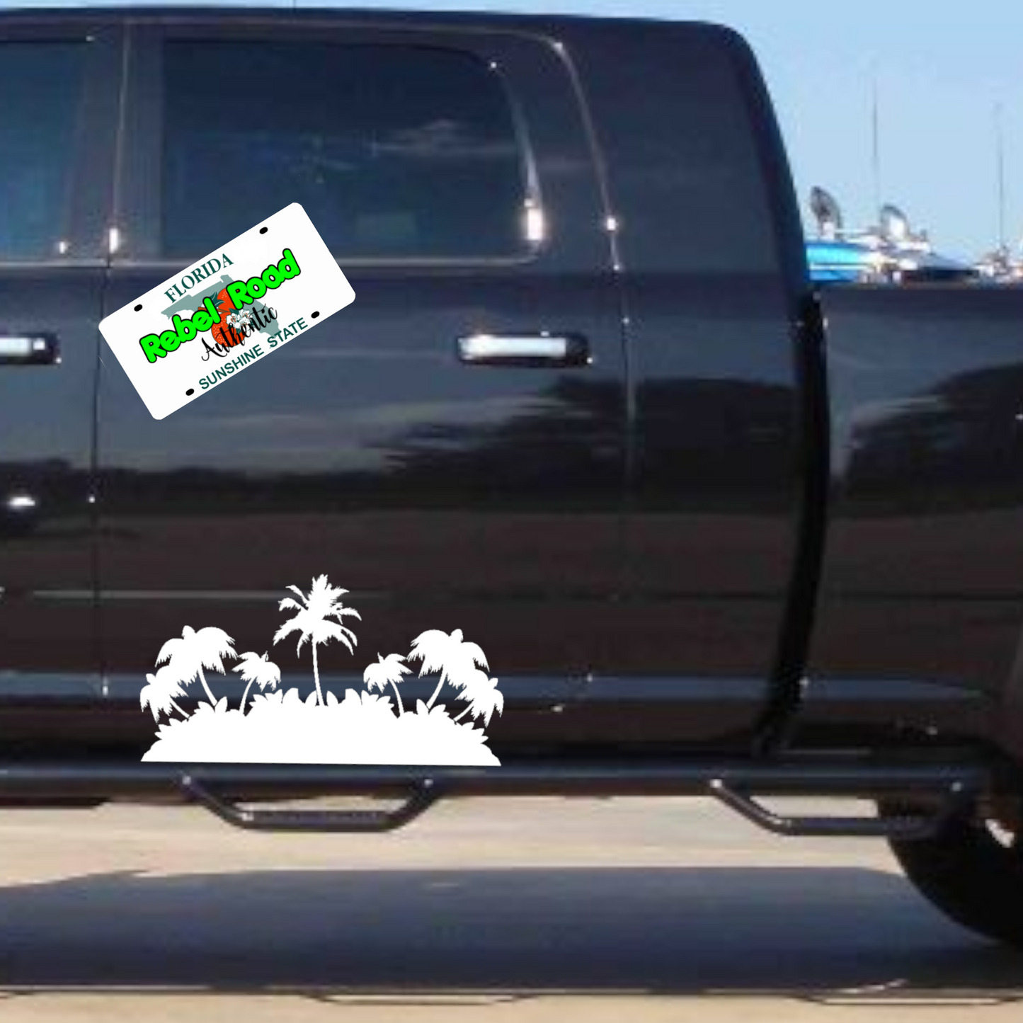 Jeep Paradise Palm Island Full Size Window Decals (Pair)