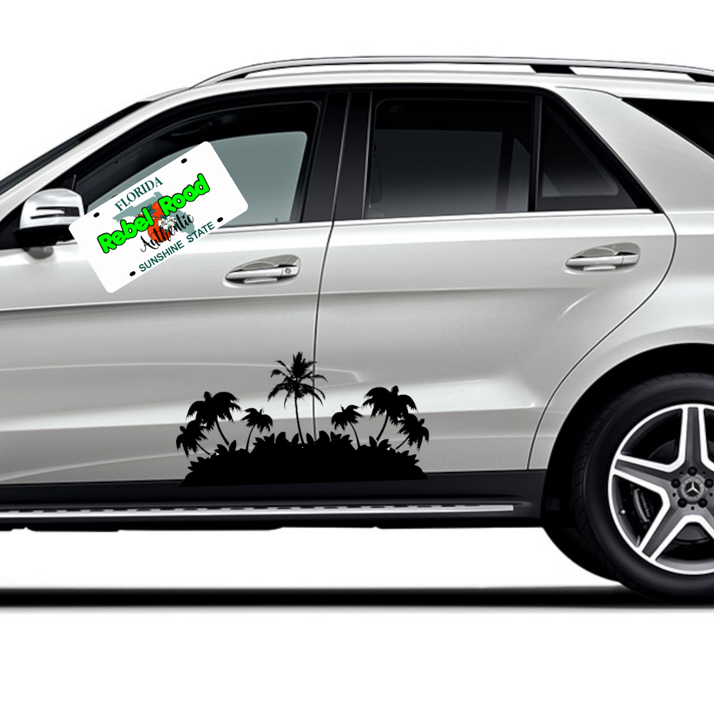 Jeep Paradise Palm Island Full Size Window Decals (Pair)