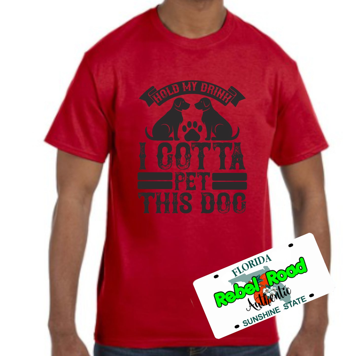 Hold My Drink, I Gotta Pet This Dog Tee