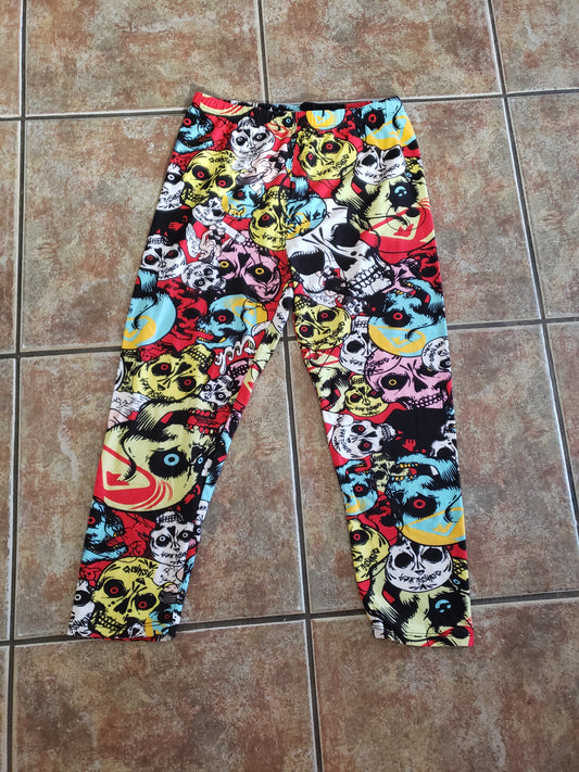 Quikskull Angel Capri Luxuriously Soft Leggings for Women (Size-One Size)