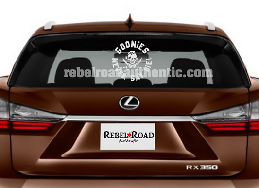 Custom 'Goonies Never Say Die' Vinyl Decal | Embrace the Adventure