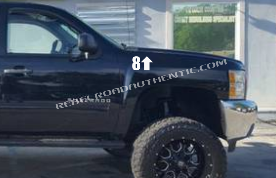 8↑ (ate up) custom decal