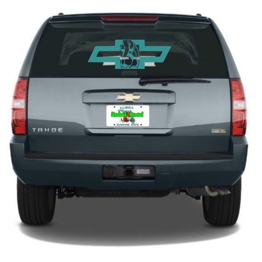 Sexy Chevy Woman Vinyl Decal