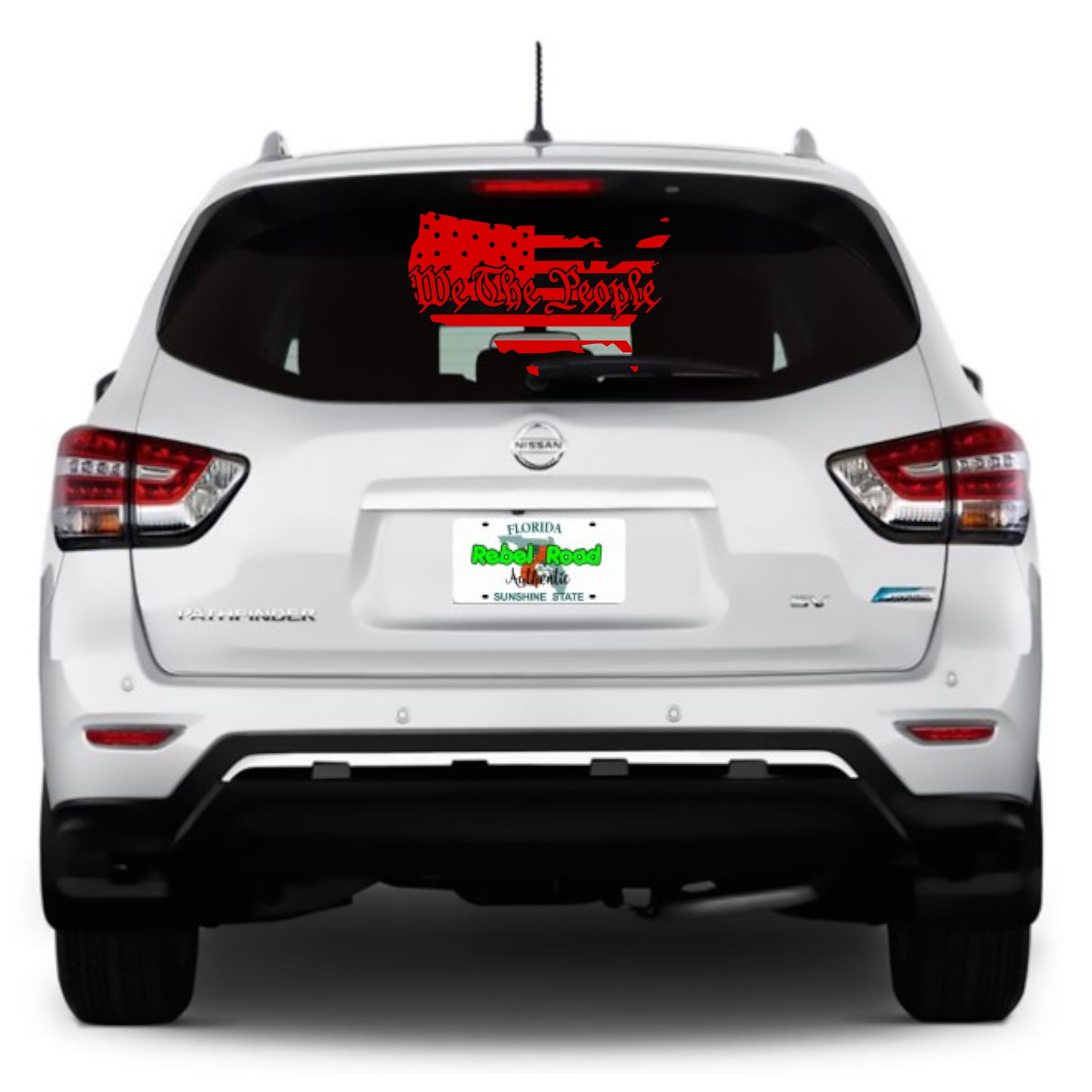 We The People United States Map Custom Vinyl Decal