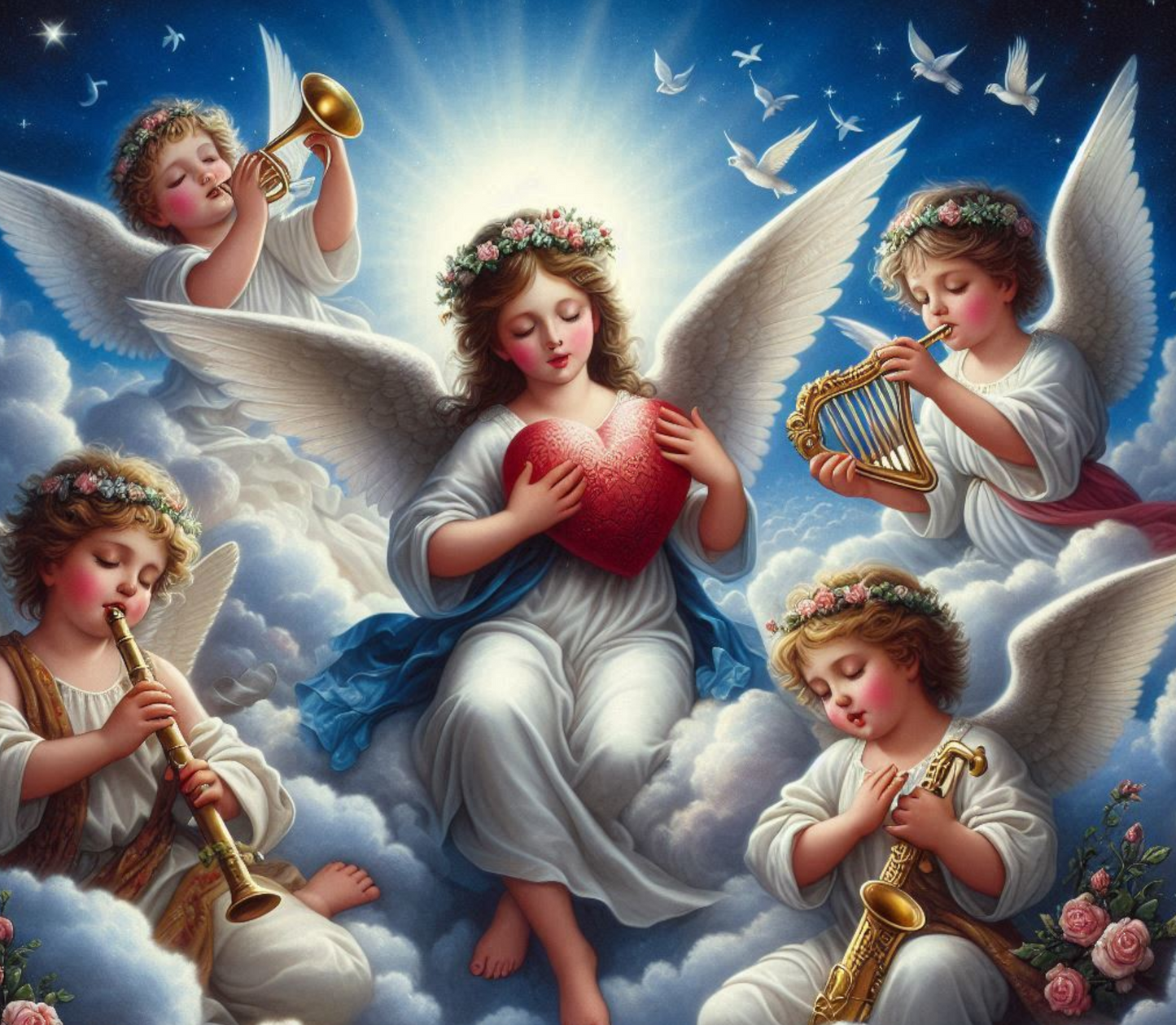 Group 1 set of 5 Heart designs (digital downloads).