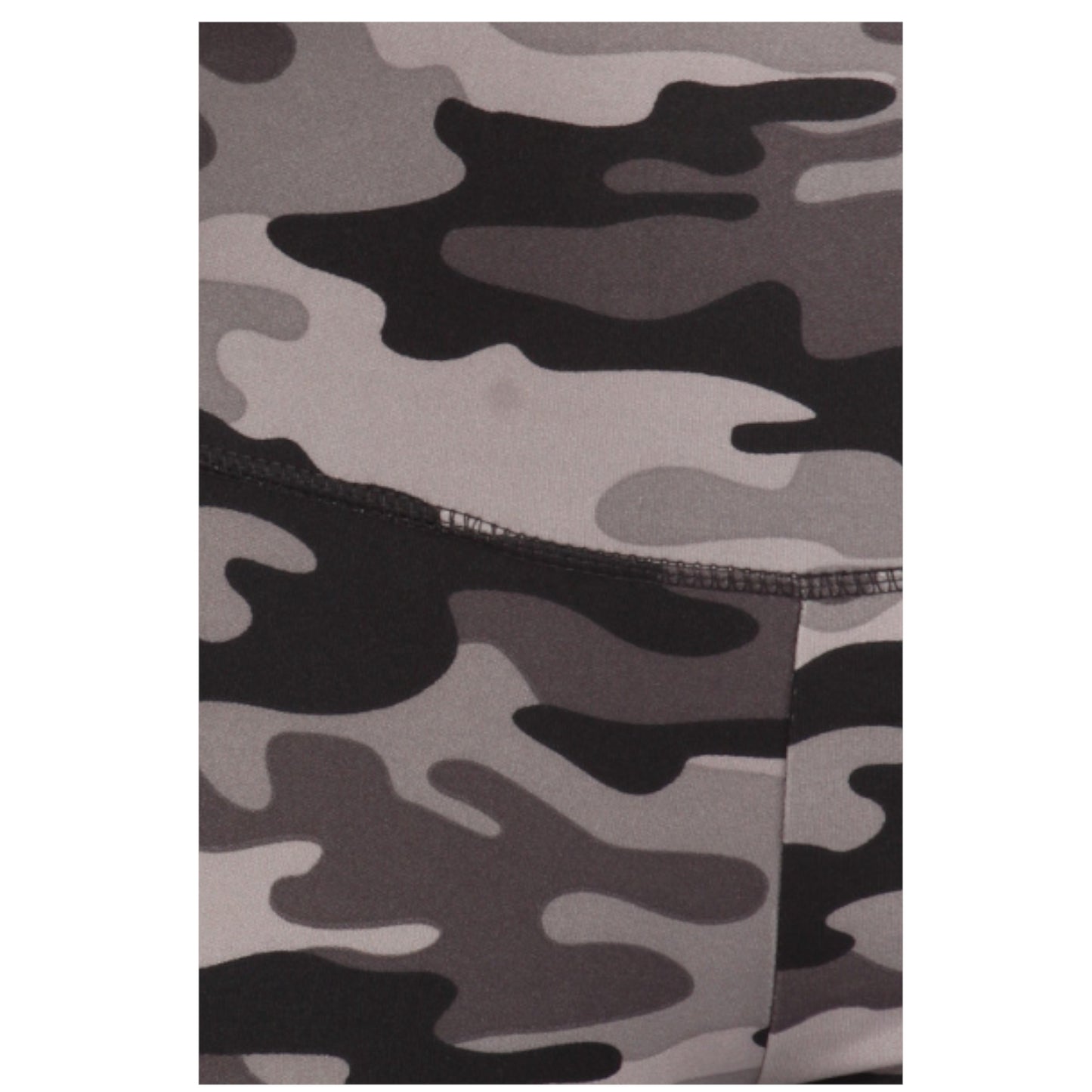 2 Piece Charcoal Camouflage Crop Top and Legging Set