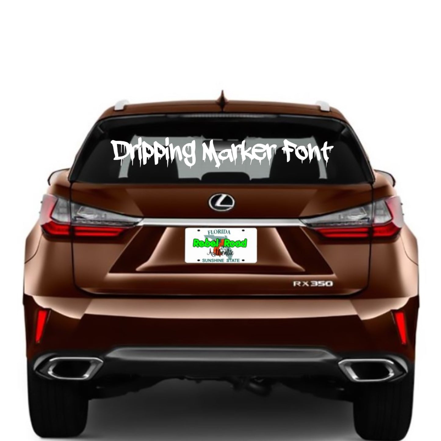 Custom Text Dripping Marker Font
