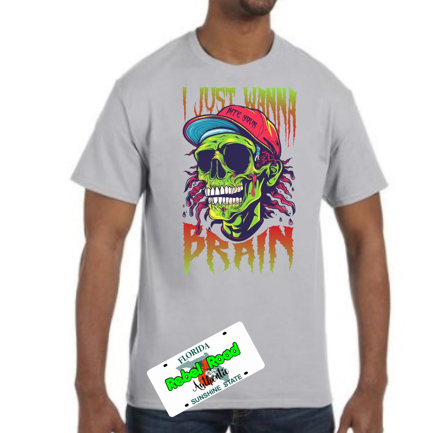 🧟 Just Wanna Eat Brains Zombie Apparel – Hungry for Style!