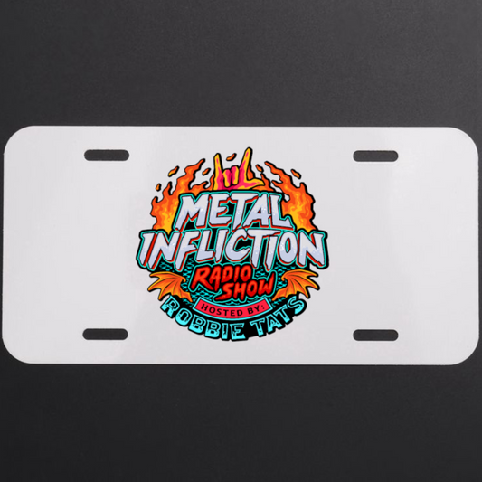 Metal Infliction Radio Vanity Plate official merchandise
