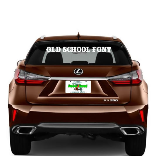 Custom Text Old School Font