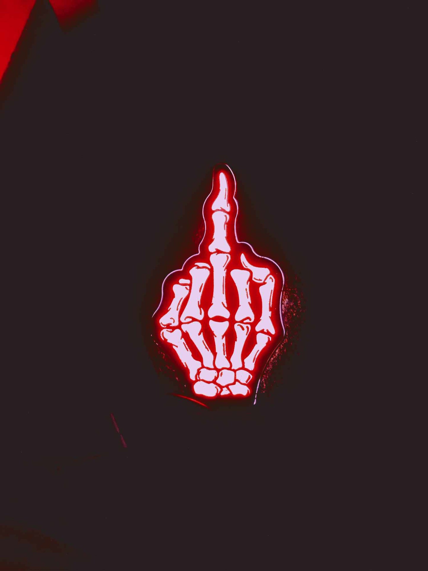 Skeleton Middle Finger LED Lamp