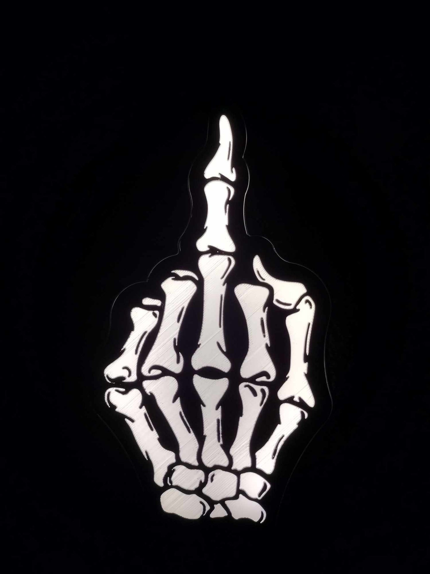Skeleton Middle Finger LED Lamp