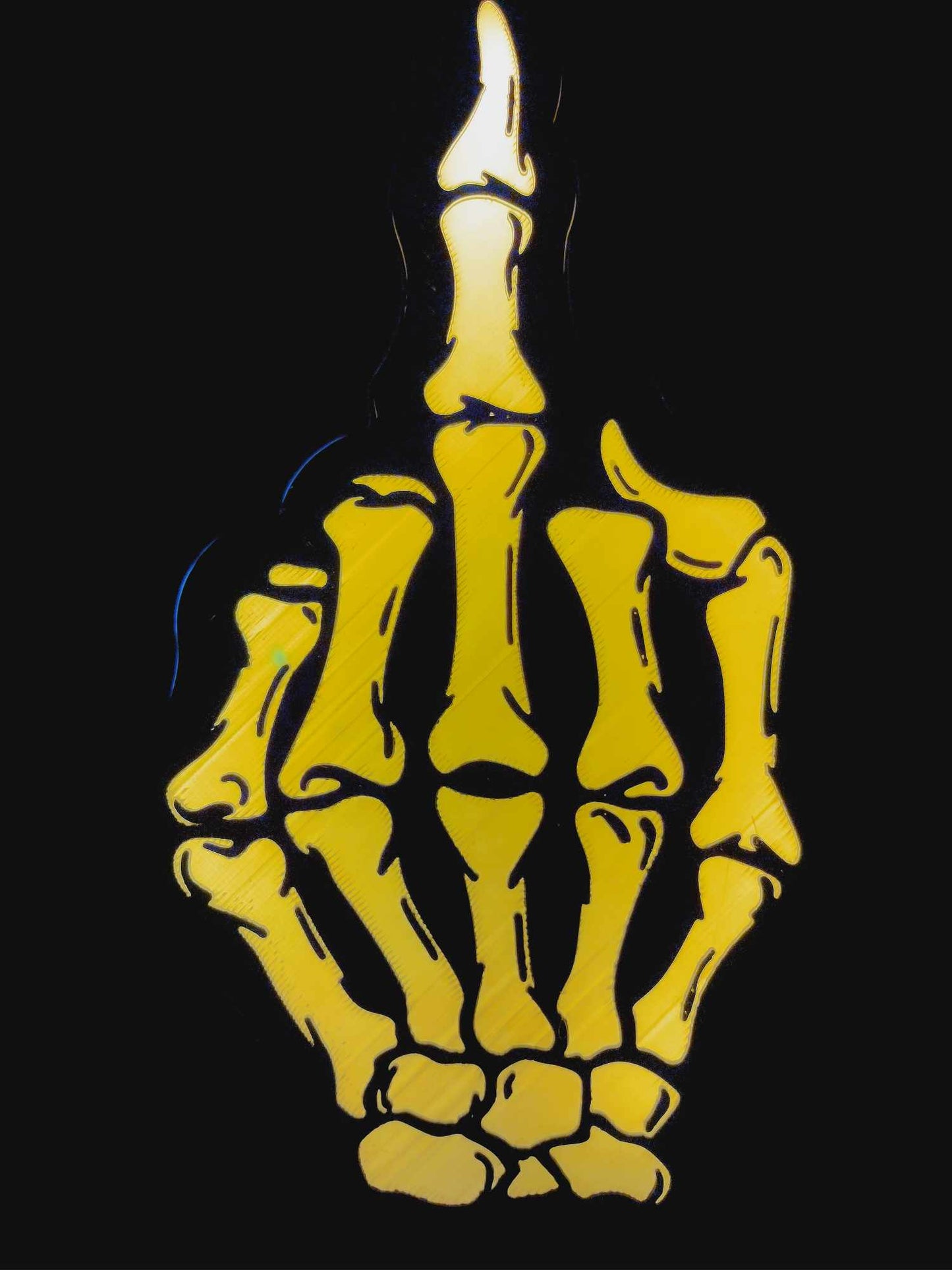 Skeleton Middle Finger LED Lamp