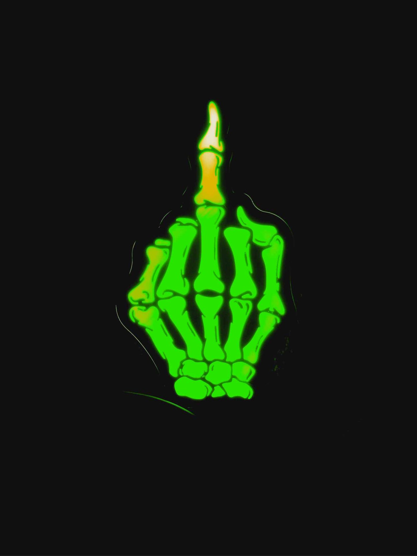 Skeleton Middle Finger LED Lamp