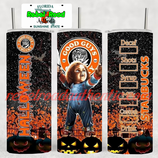 Good Guys Coffee 20oz sublimination skinny tumbler Customizable Options Available.