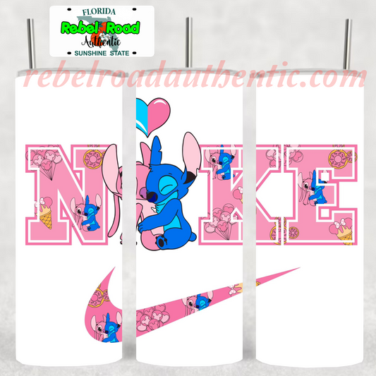 Stitch Nike 20oz sublimination skinny tumbler Customizable Options Available.