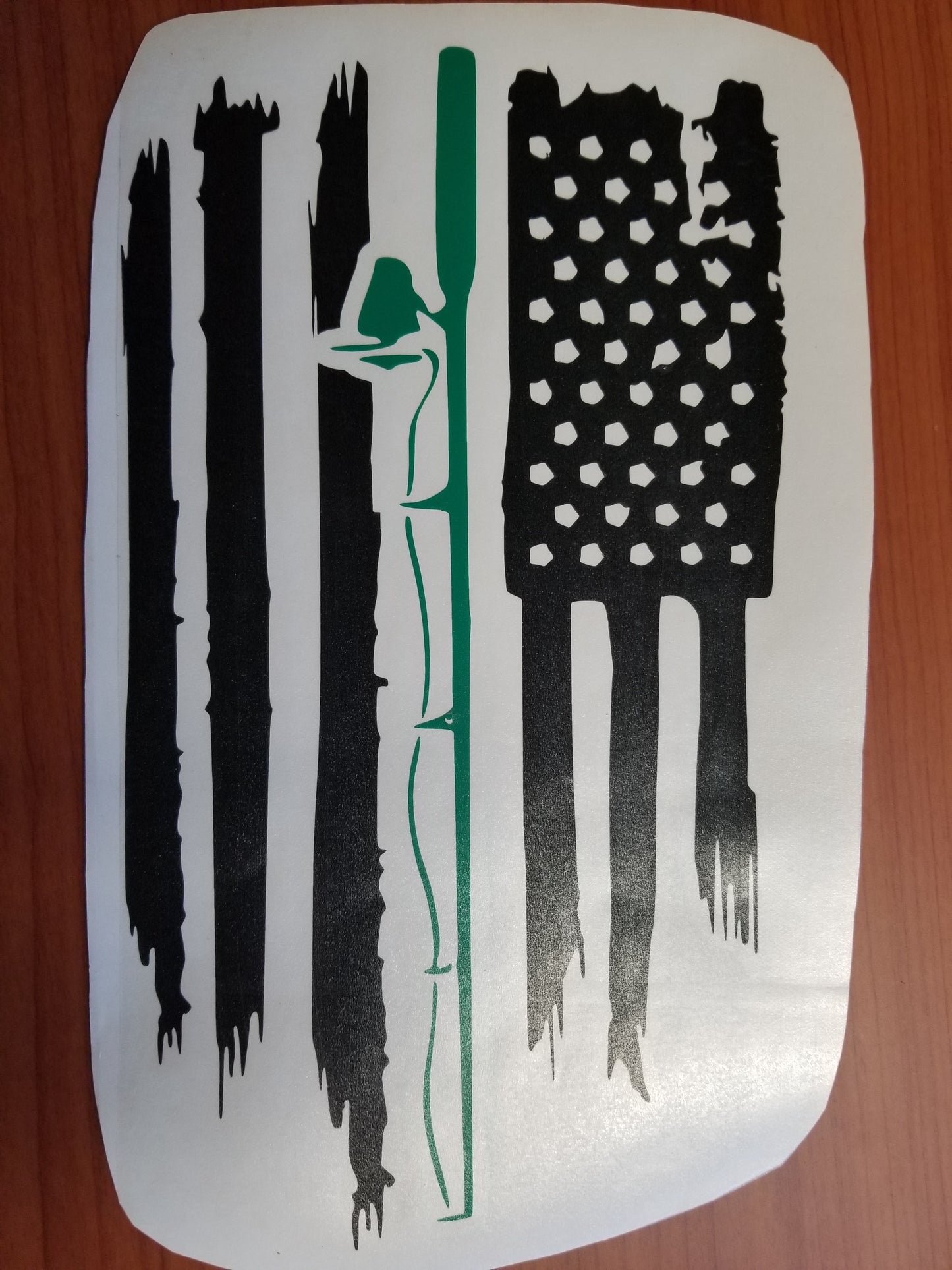American Patriot Fishing Vinyl Decal