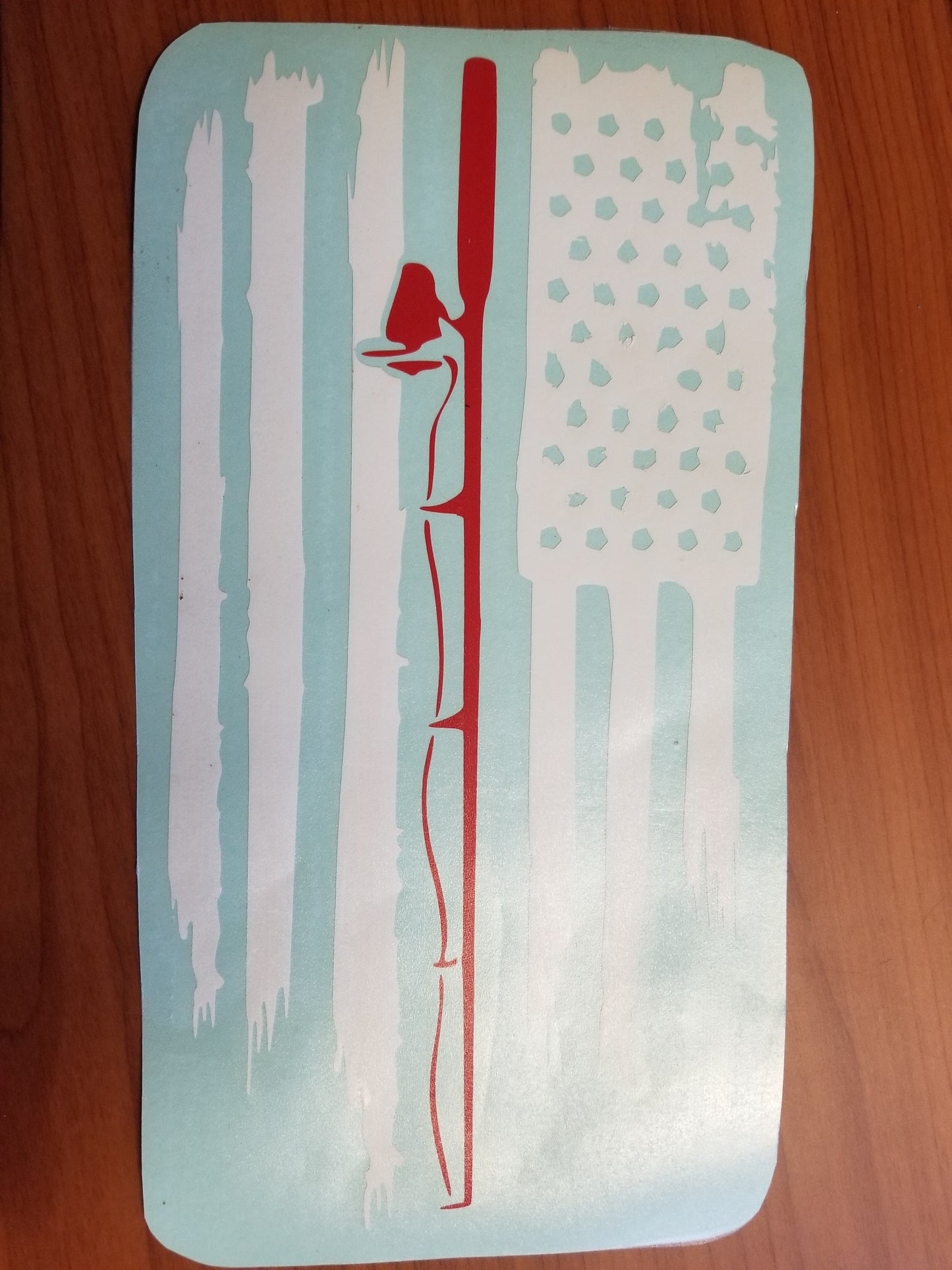 American Patriot Fishing Vinyl Decal