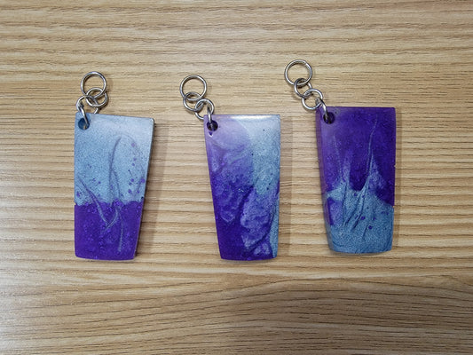 Multicolor Mini Tumbler key Chain Purple/Blue