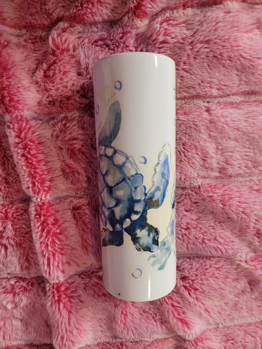 Sea Turtle 20oz skinny tumbler.