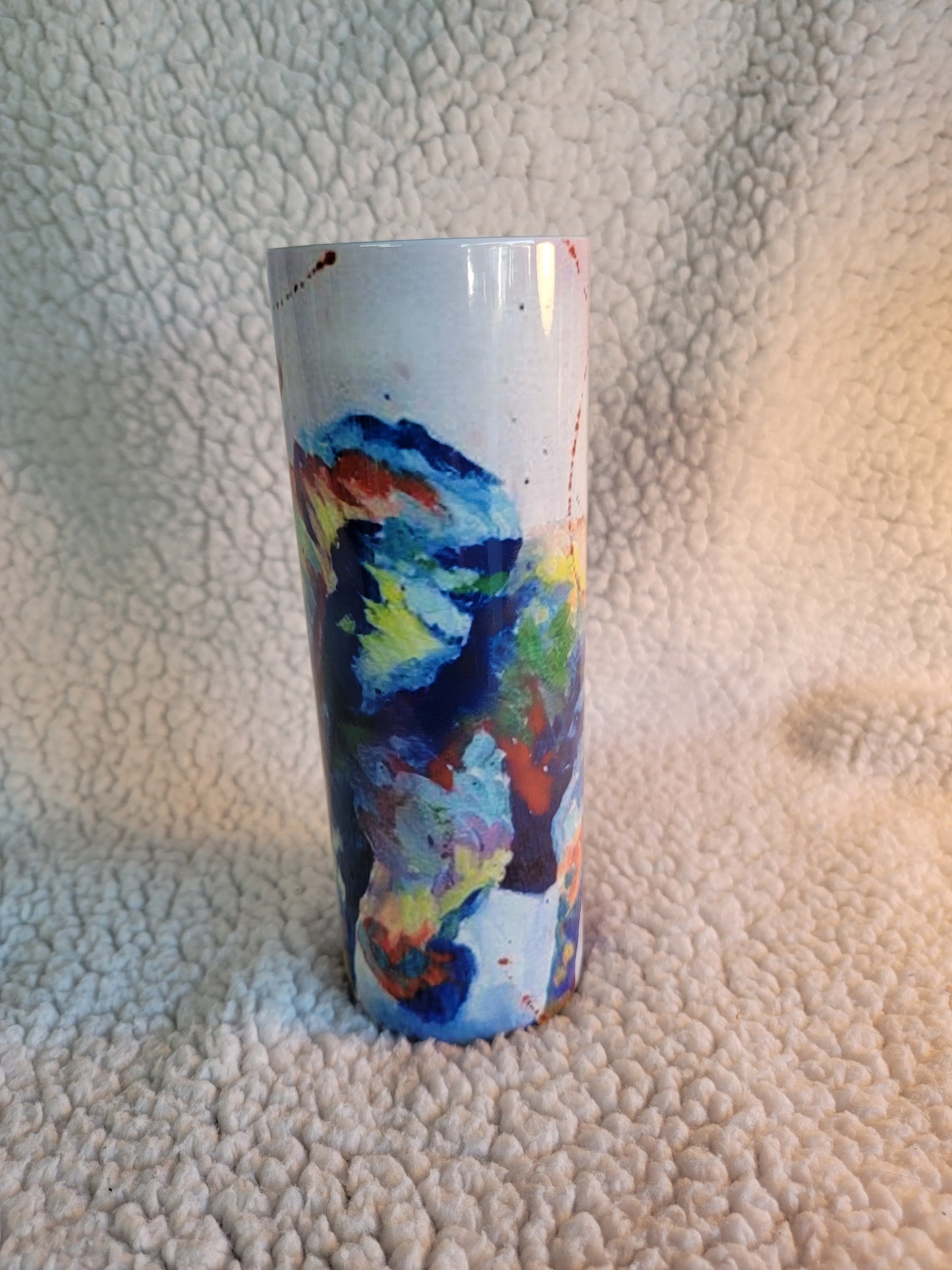 Watercolor Elephant 20oz skinny tumbler