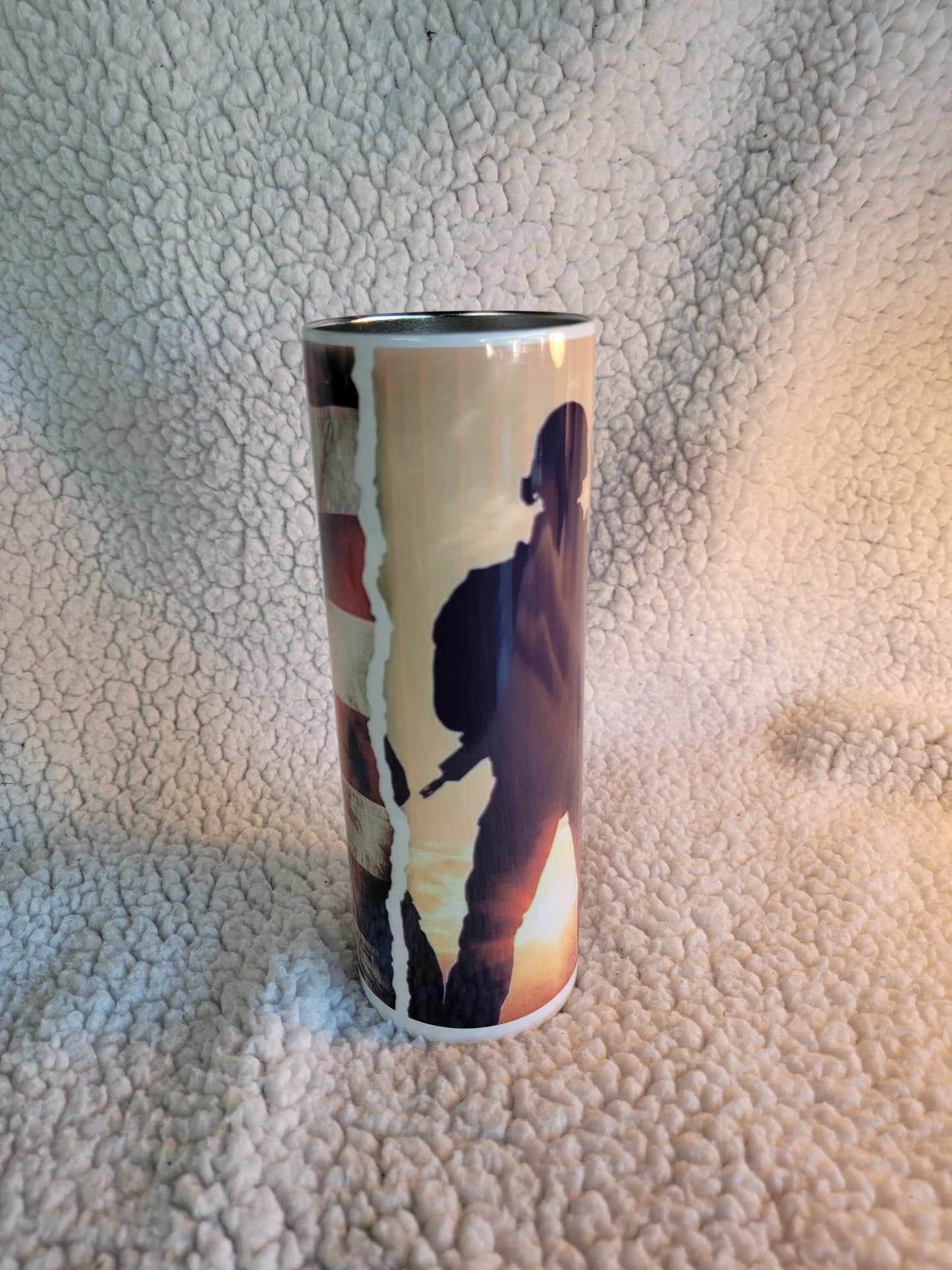 US Soldier 20oz skinny tumbler