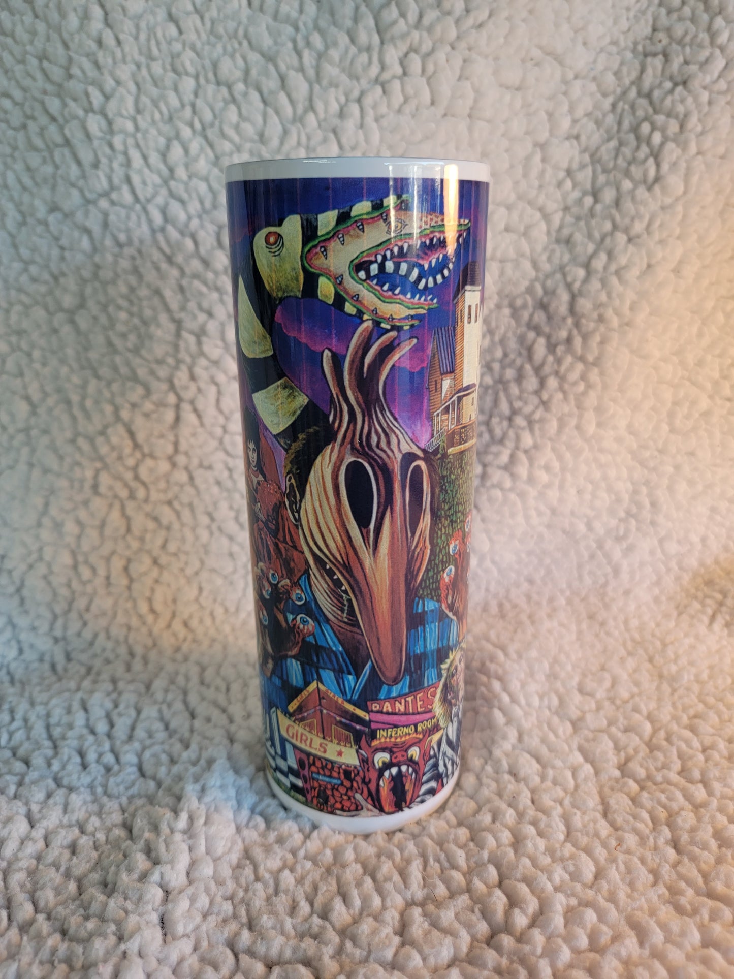 Beetlejuice 20oz skinny tumbler