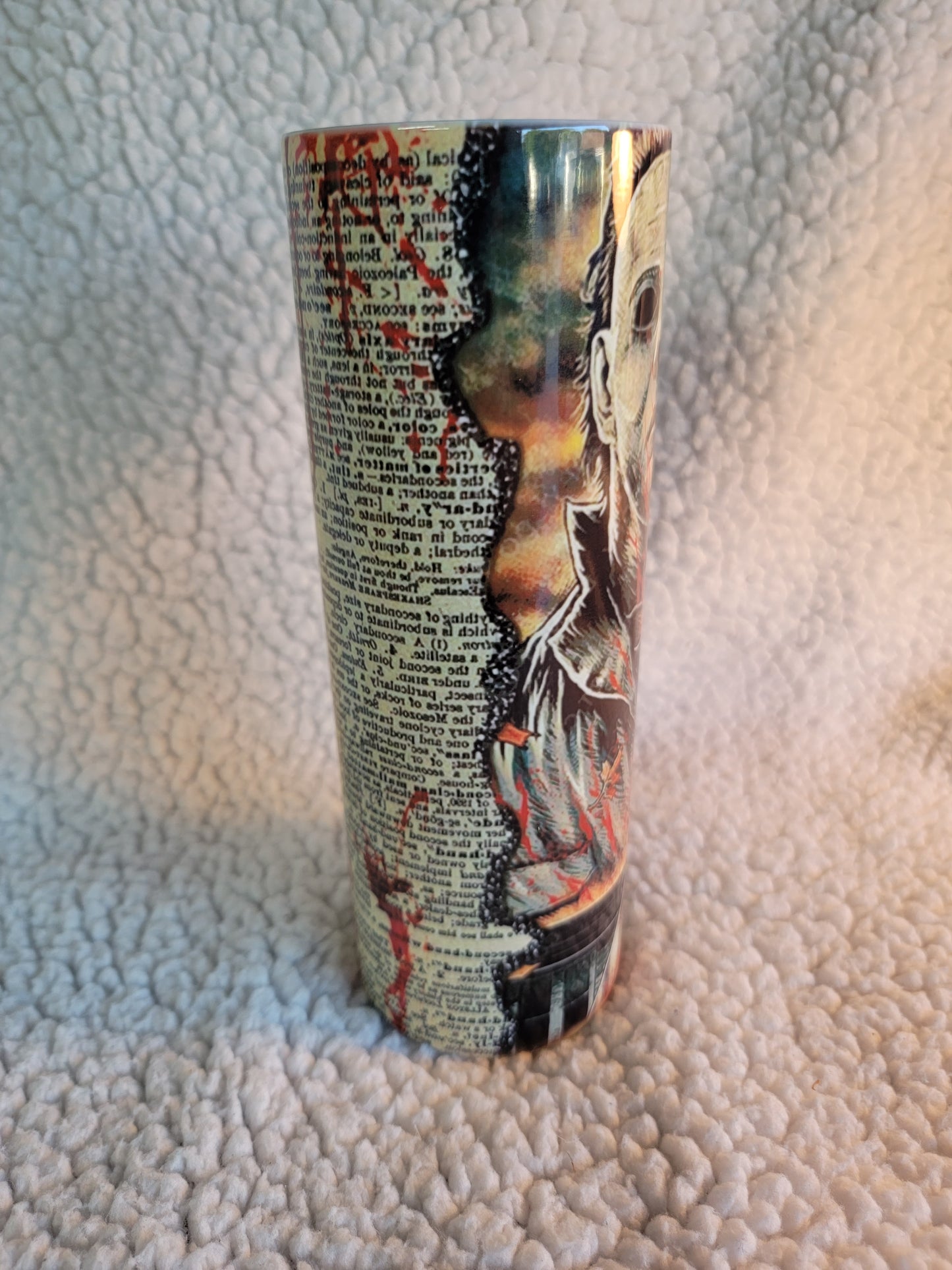 Michael Myers News 20oz skinny tumbler