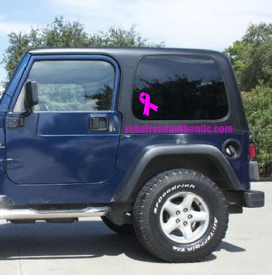 Breast Cancer Awareness vinyl decal Ribbon