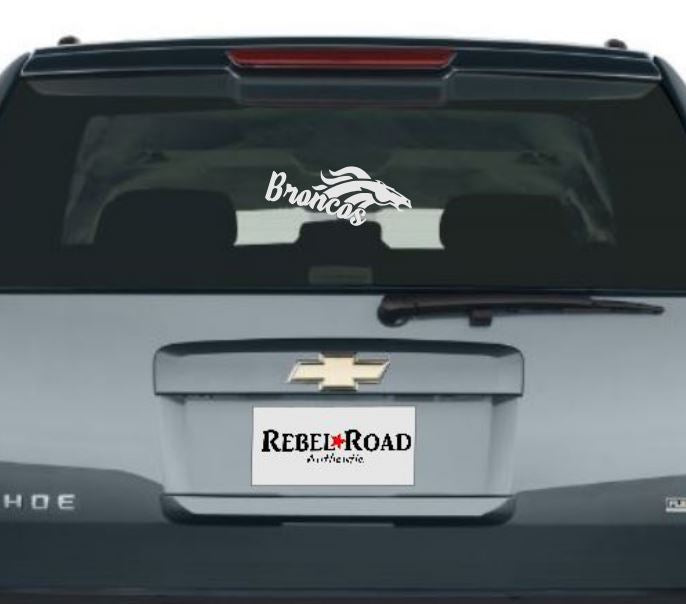 Denver Broncos signature vinyl decal