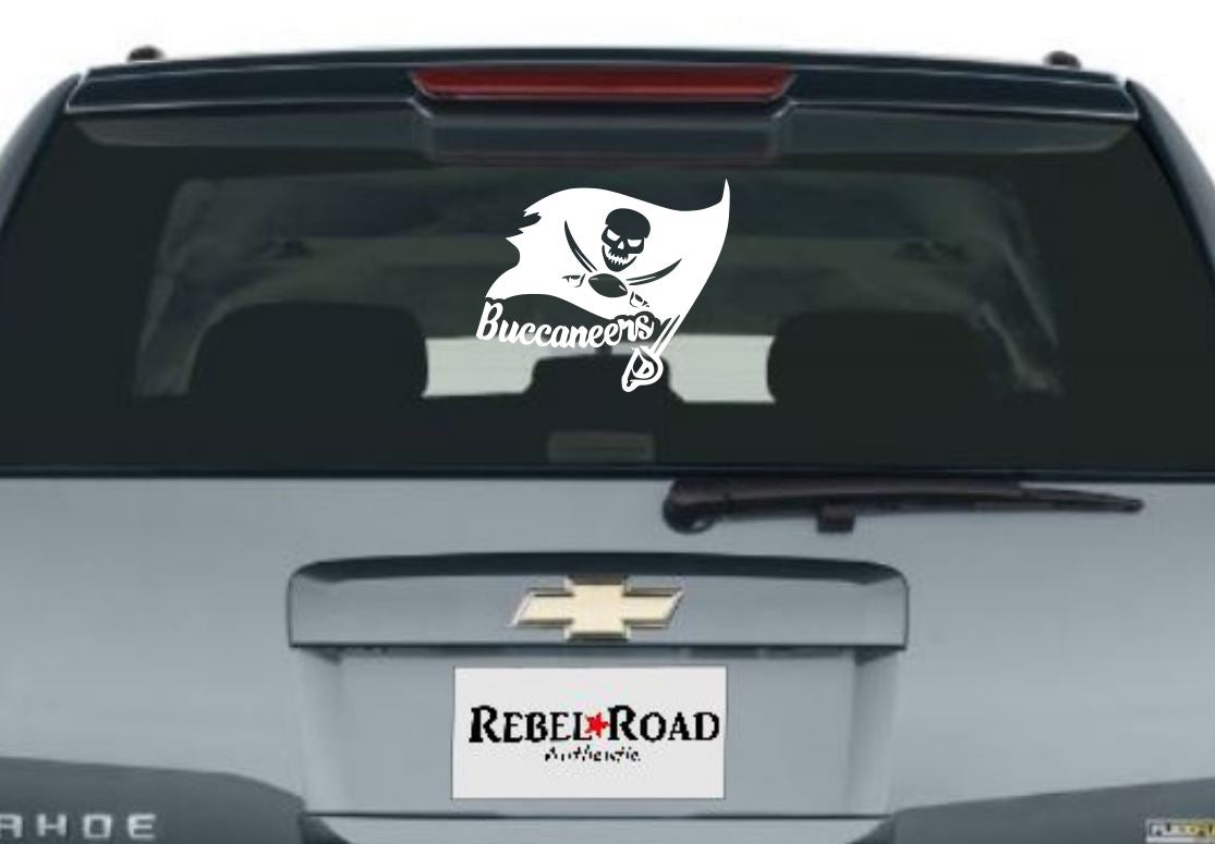 Tampa Bay Buccaneers signature vinyl decal