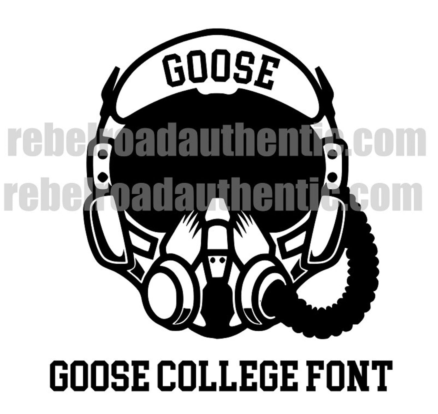 8" Custom Call sign Aviator Helmet vinyl decal