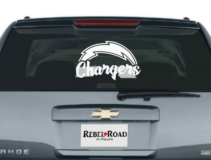 LA Chargers signature vinyl decal