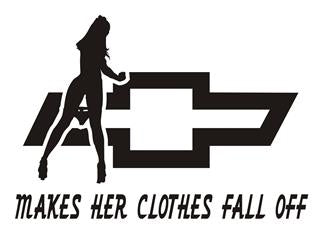 Chevy Girl V6 Vinyl Decal