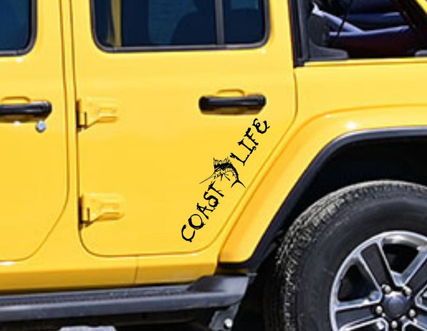 Coast Life Sail Fish Vinyl Decal