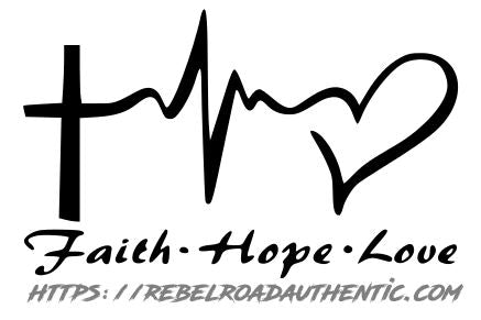 Faith Hope Love Vinyl Decal – Elegant Script Design