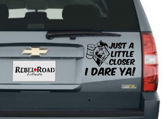 Harley Quinn I dare you vinyl decal