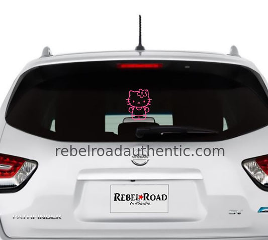 Hello Kitty Hug Vinyl Decal