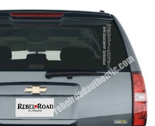 Proud American Infidel Vertical Vinyl Decal