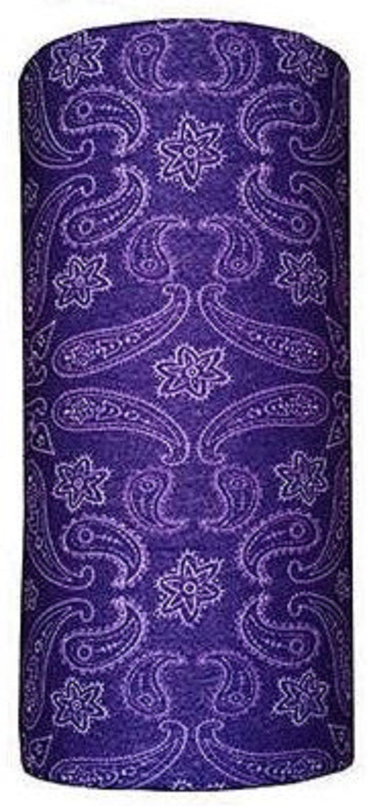Purple Paisley Neck Gaiter | Multi-Use Face Shield for Sun Protection & Outdoor Sports