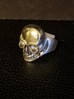 Silver Skull Biker/Punk Ring Size 10