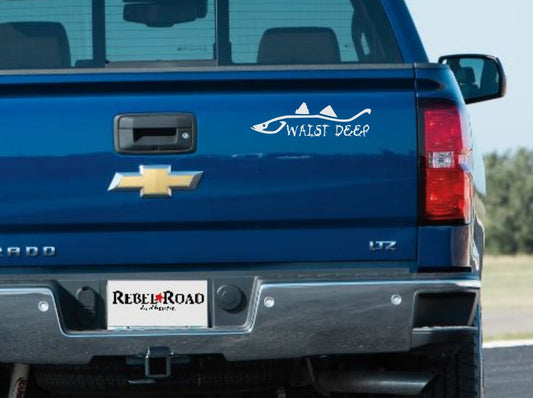Waist Deep Fishing Vinyl Decal