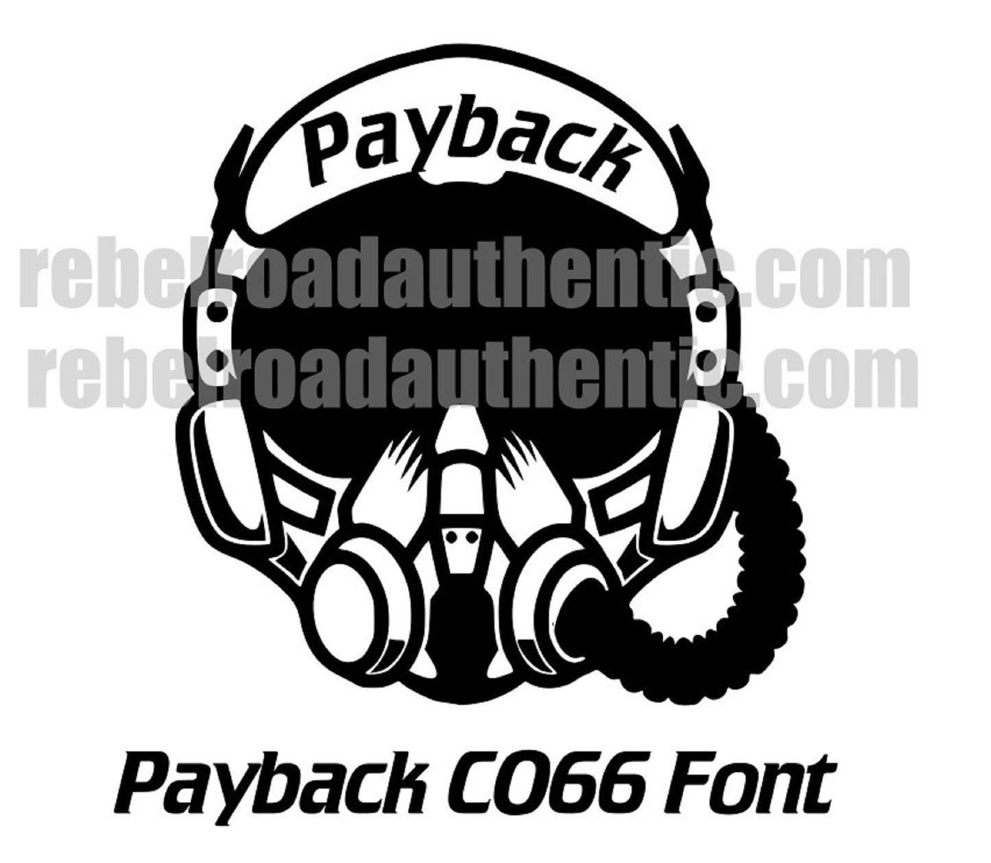 8" Custom Call sign Aviator Helmet vinyl decal